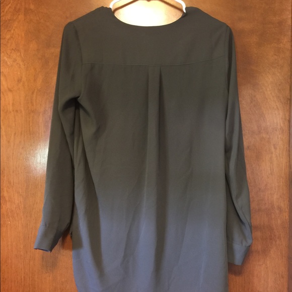 Dark Olive US Size 2 Small Long Sleeve button down - Picture 4 of 4